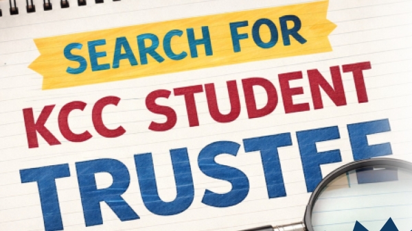 Searching for student trustee graphic