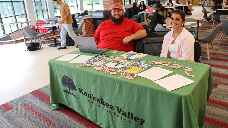 Two employees representing Kankakee Valley organization